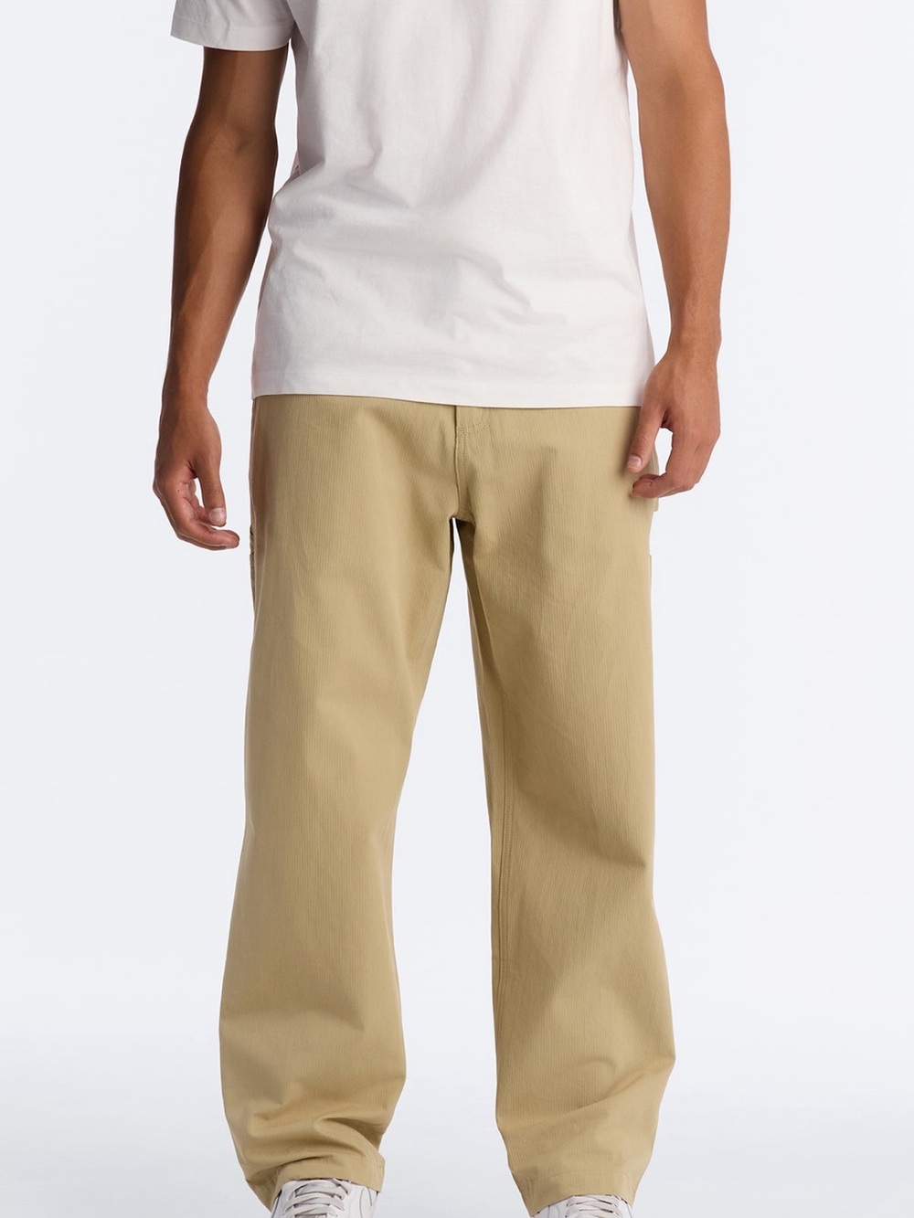 Fashion Nova Men's Straight-Leg Chinos in Khaki